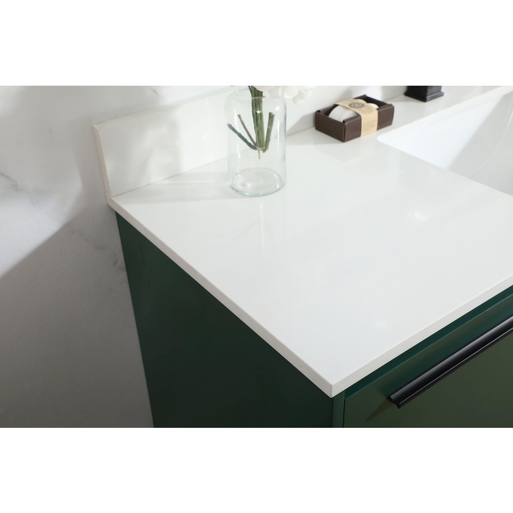 48 Inch Single Bathroom Vanity In Green With Backsplash. Picture 6