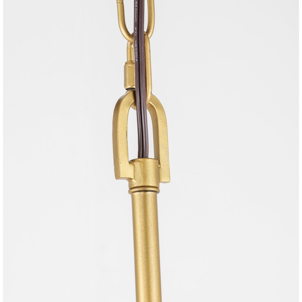 Enzo 6 Light Brass Pendant. Picture 10