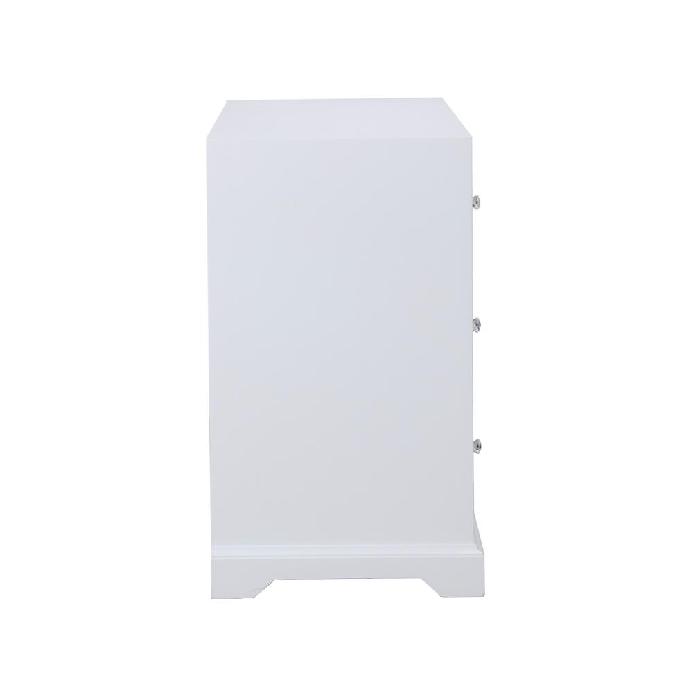 60 in. mirrored six drawer cabinet in white. Picture 8