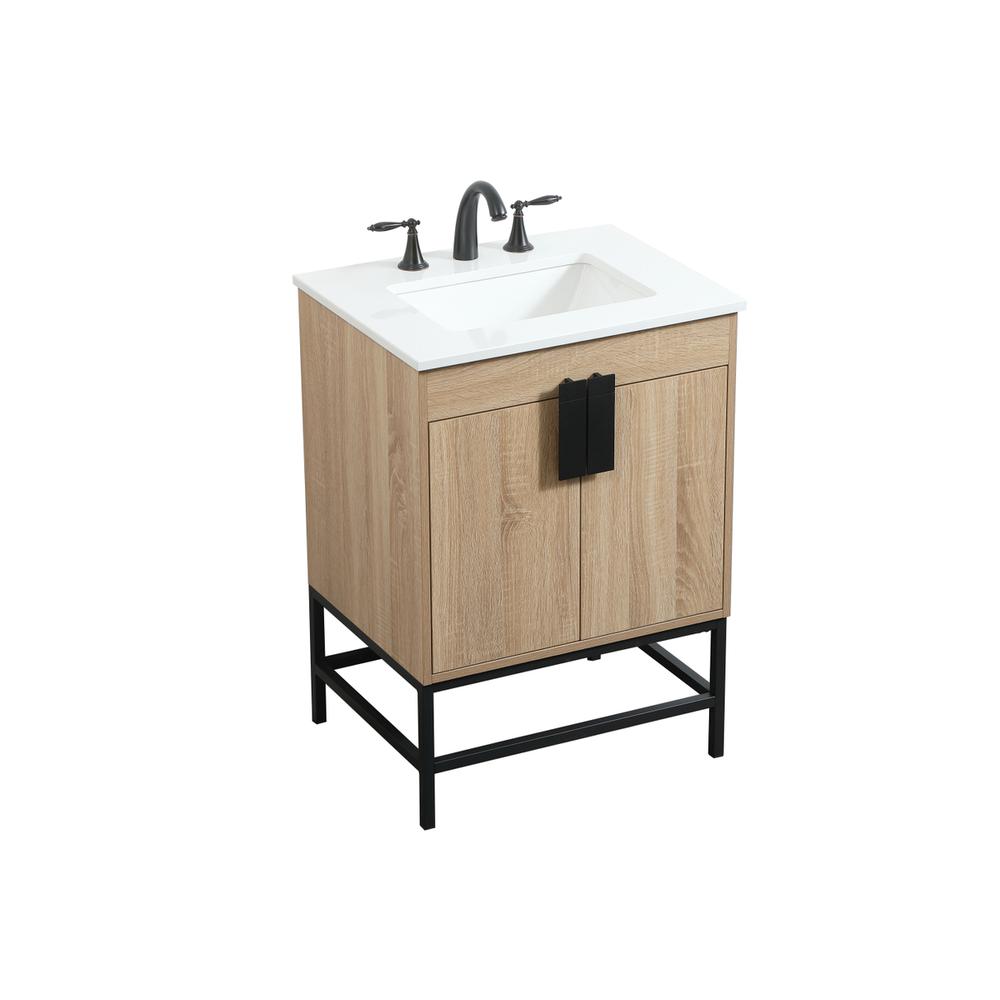24 inch Single bathroom vanity in mango wood. Picture 8