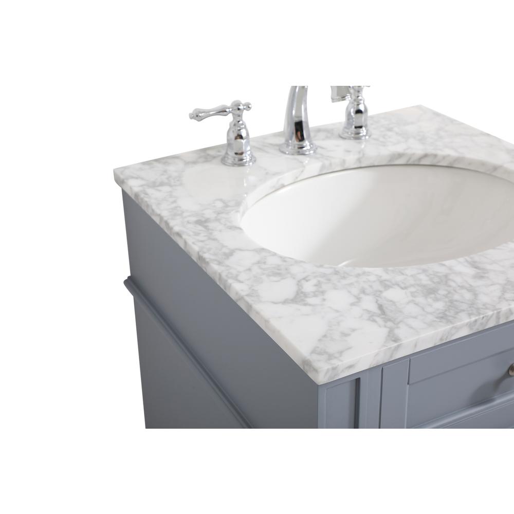 21 inch Single bathroom vanity in grey. Picture 11
