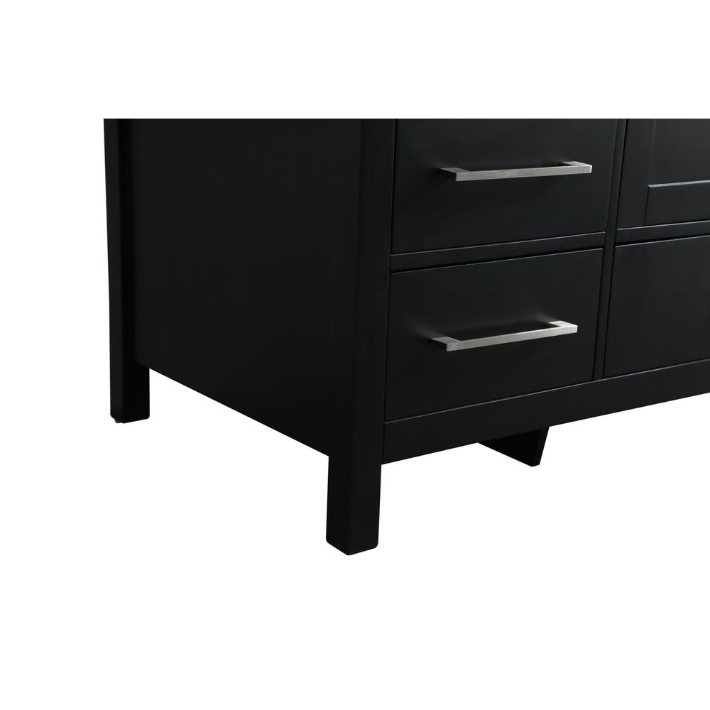 54 Inch SIngle Bathroom Vanity In Black. Picture 13