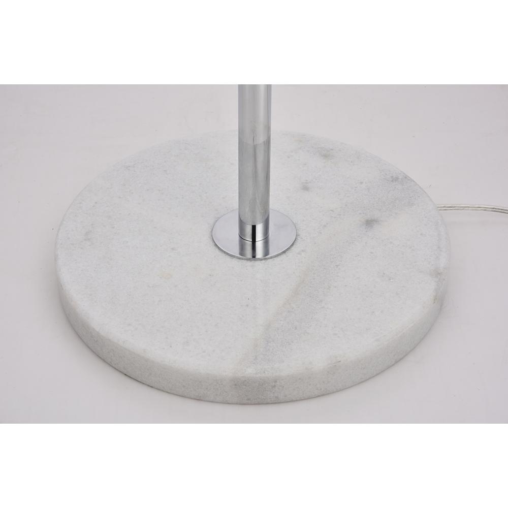 Eclipse 3 Lights Chrome Floor Lamp With Frosted White Glass. Picture 5