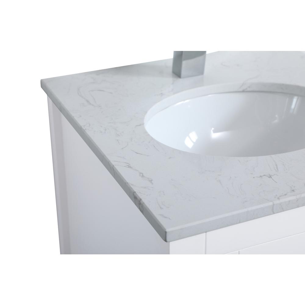 18 inch Single Bathroom Vanity in White. Picture 11
