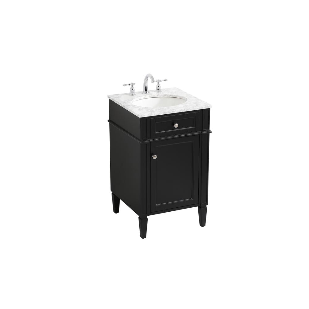 21 inch Single bathroom vanity in black. Picture 8