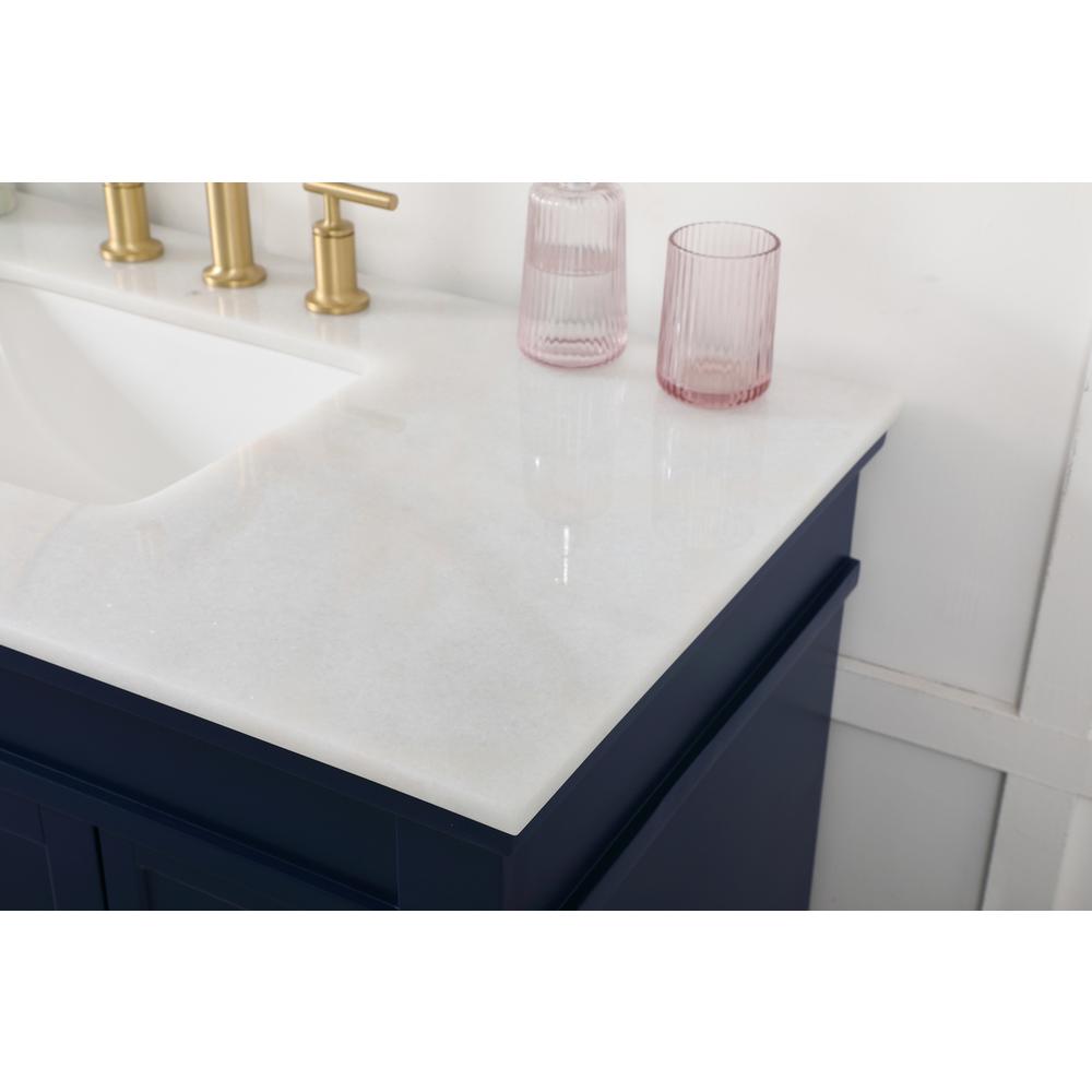 42 inch Single bathroom vanity in blue. Picture 5