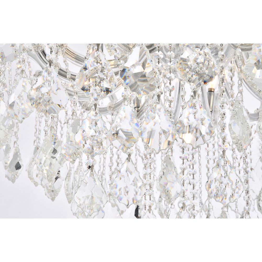 Maria Theresa 8 light Chrome Flush Mount Clear Royal Cut Crystal. Picture 4