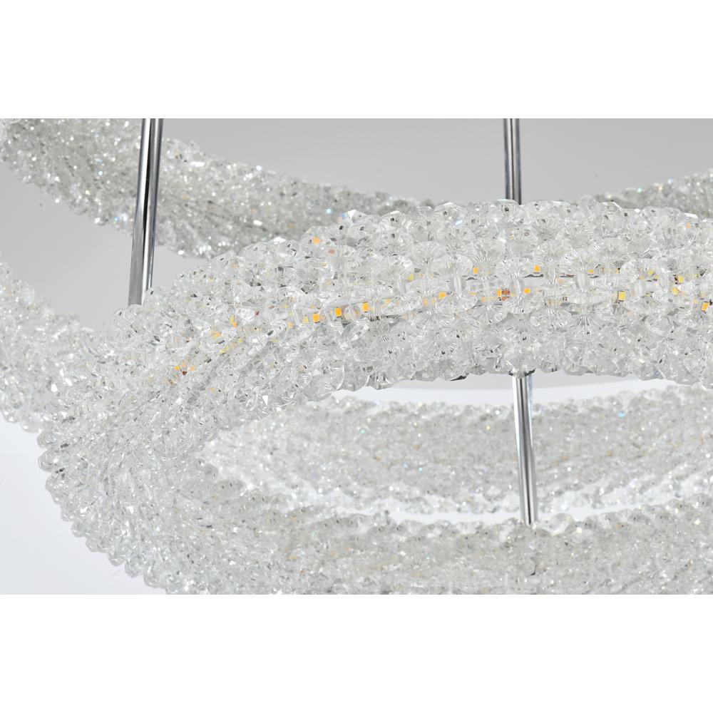 Bowen 26 inch Adjustable LED Flush Mount in Chrome. Picture 5