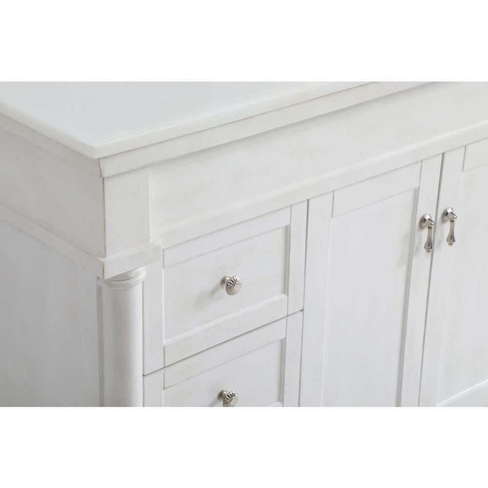 48 inch Single Bathroom vanity in Antique White. Picture 12