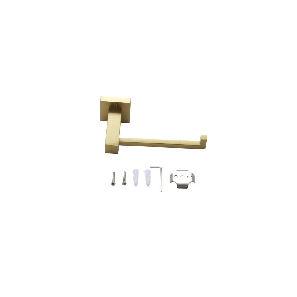 Isla 4-Piece Bathroom Hardware Set in Brushed Gold. Picture 8