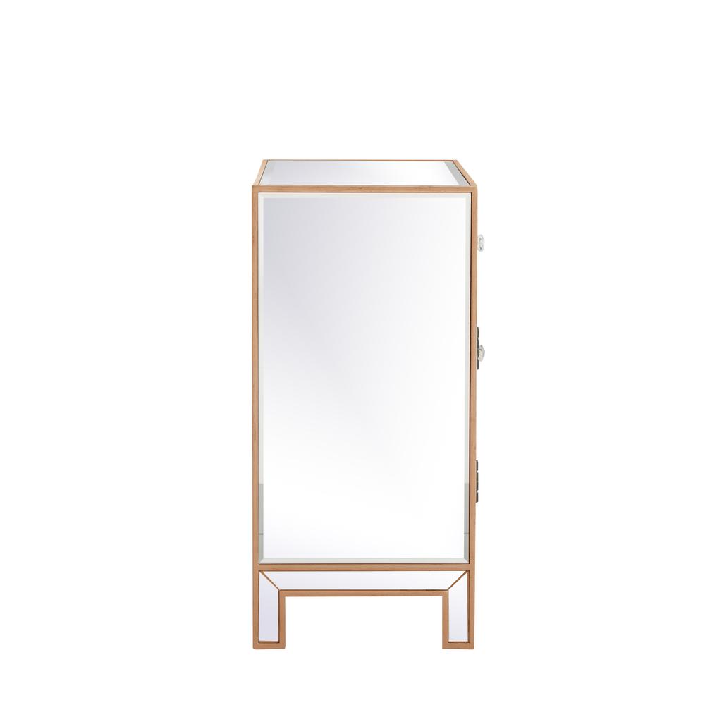 29 in. mirrored cabinet in antique gold. Picture 9