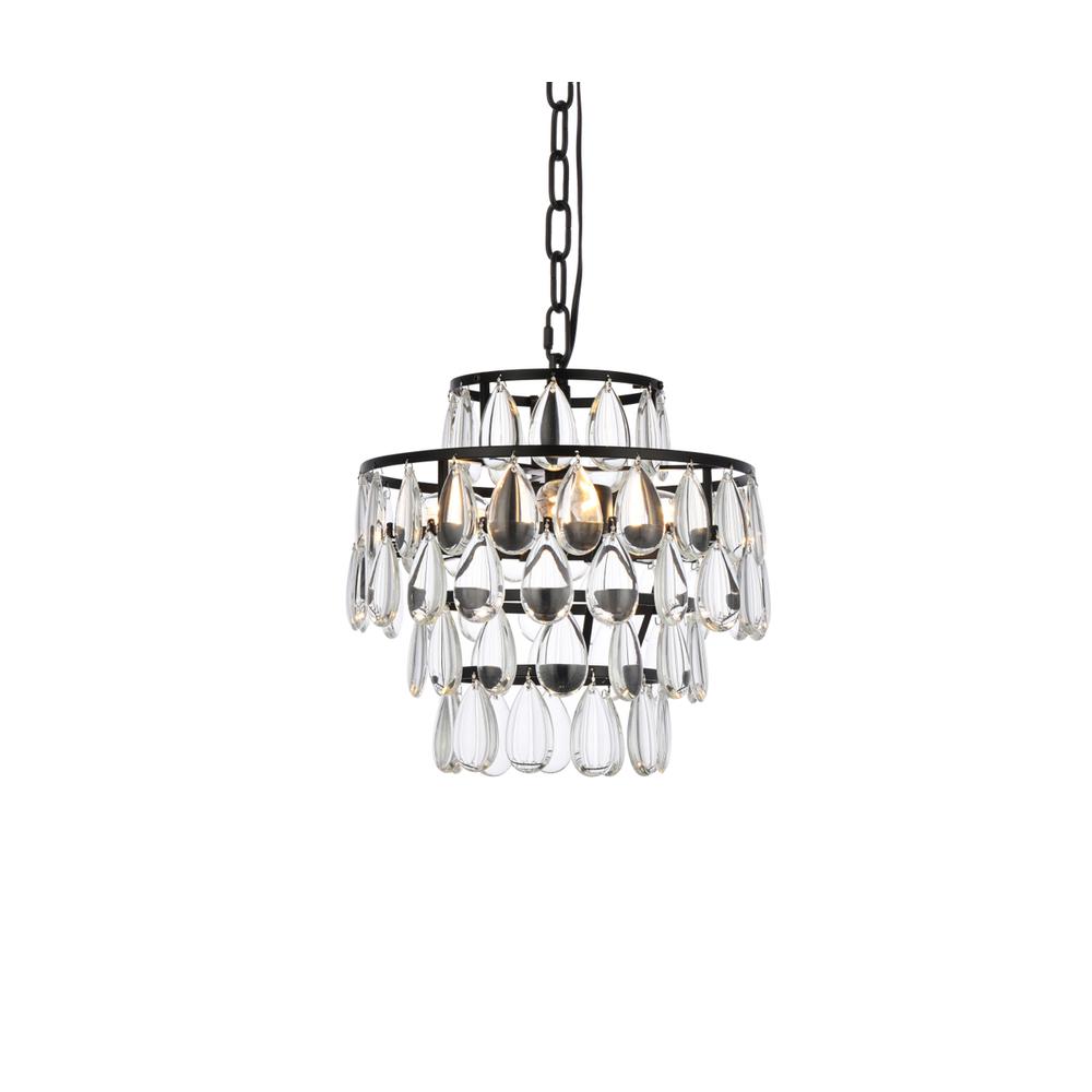 Mila 12 inch pendant in black. Picture 2