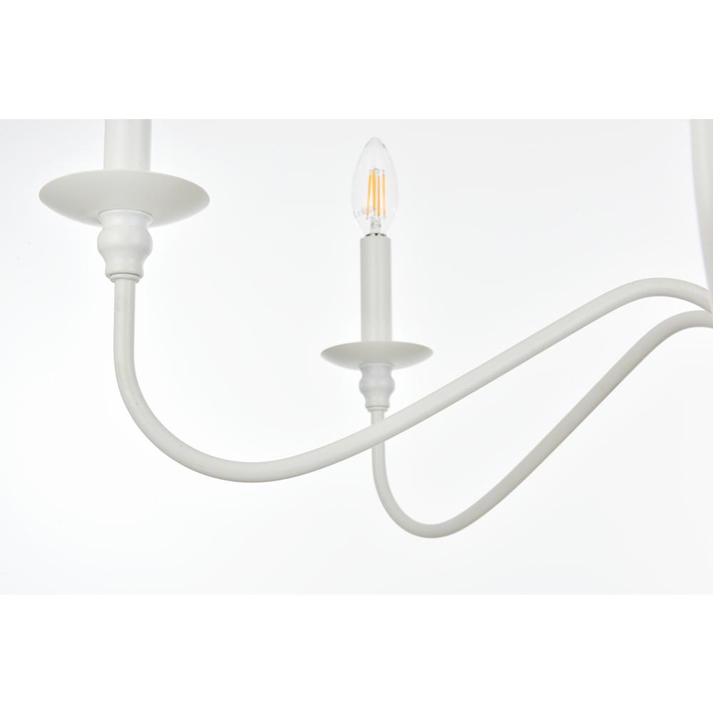 Rohan 36 inch chandelier in White. Picture 5