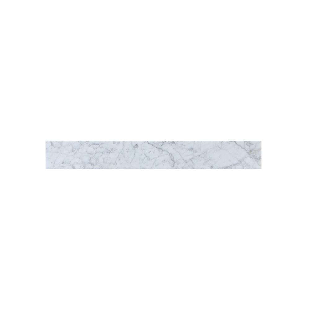 30 inch backsplash in carrara white. Picture 1