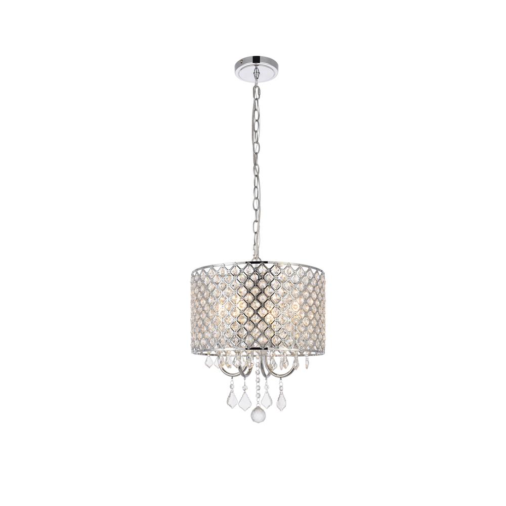 Elise 14 inch pendant in chrome. Picture 1