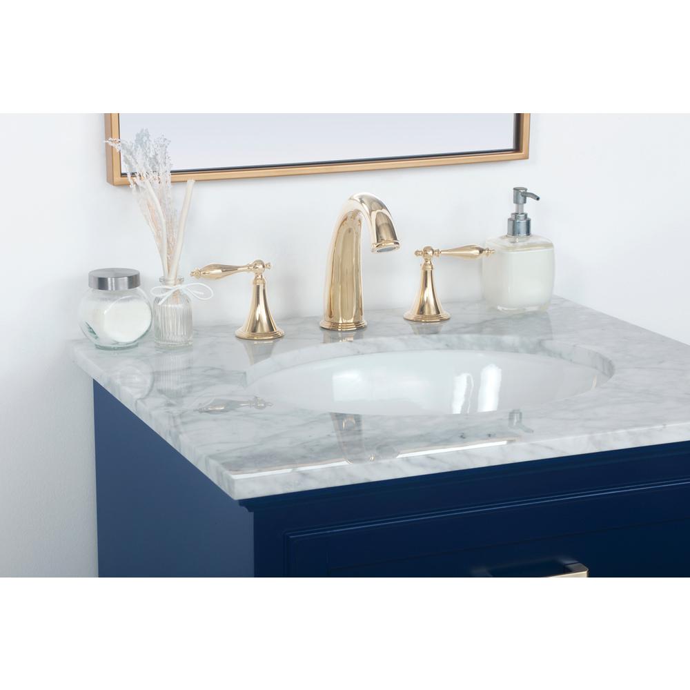 24 inch Single bathroom vanity in Blue. Picture 5