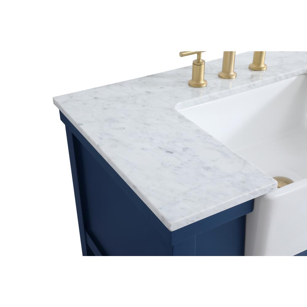 36 inch Single bathroom vanity in blue. Picture 11