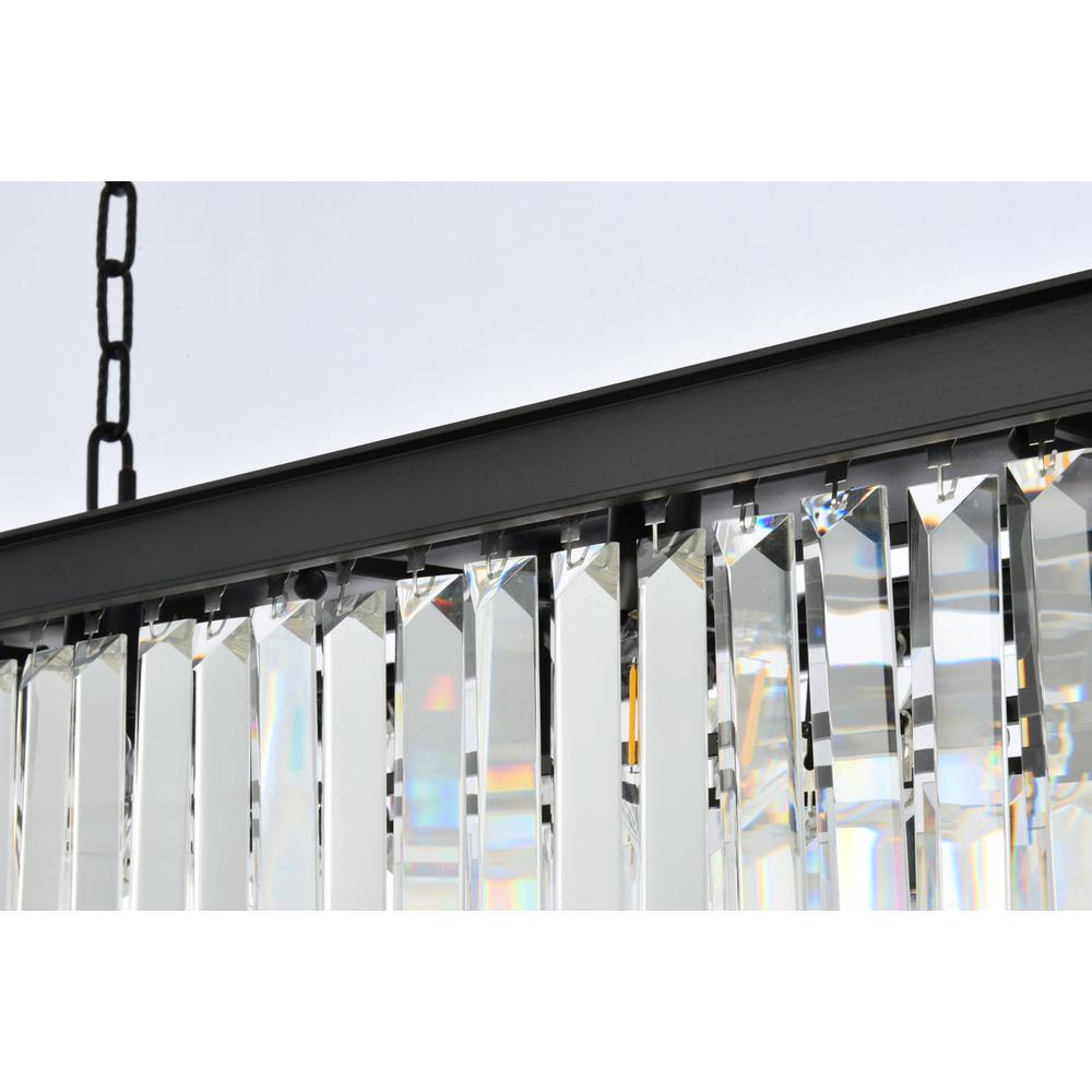 Sydney 12 light Matte Black Chandelier Clear Royal Cut Crystal. Picture 5