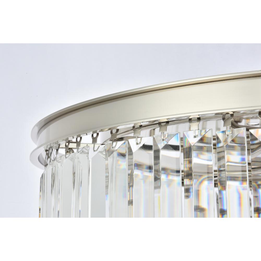 Sydney 8 light polished nickel Chandelier Clear Royal Cut Crystal. Picture 4