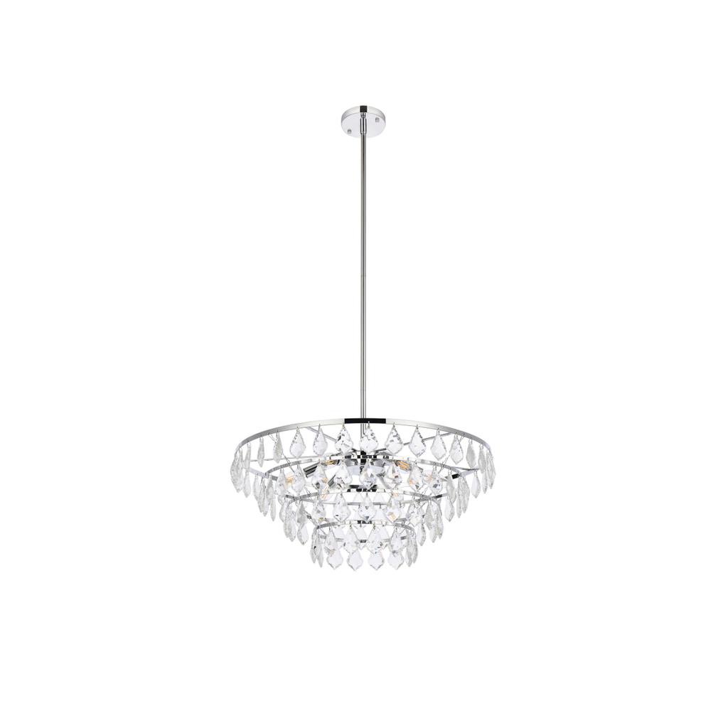 Ella 24 inch pendant in chrome. Picture 6