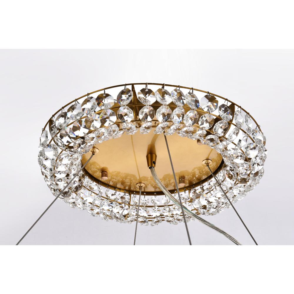 Paris 20 light Brass Chandelier Clear Royal Cut Crystal. Picture 4