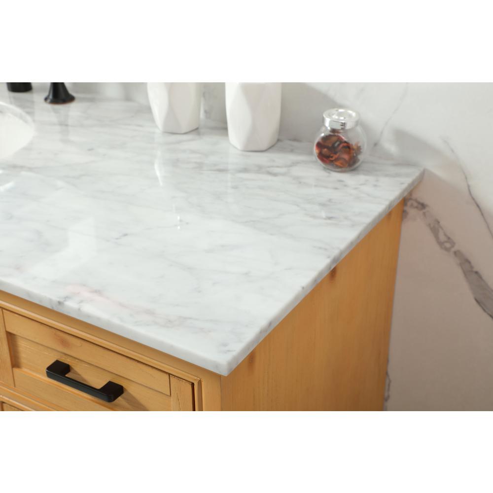 60 inch Single bathroom vanity in natural wood. Picture 5