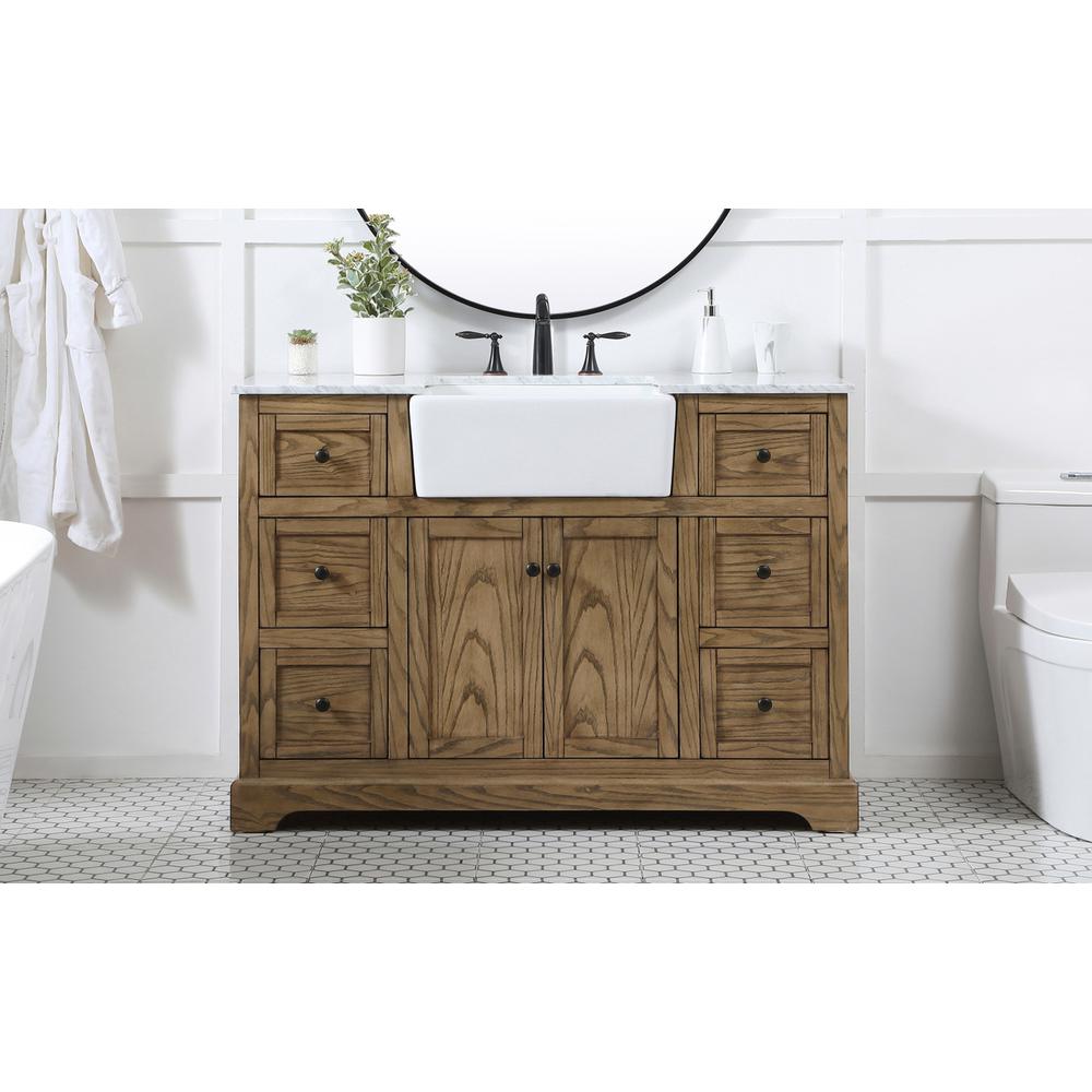 48 inch Single bathroom vanity in driftwood. Picture 14