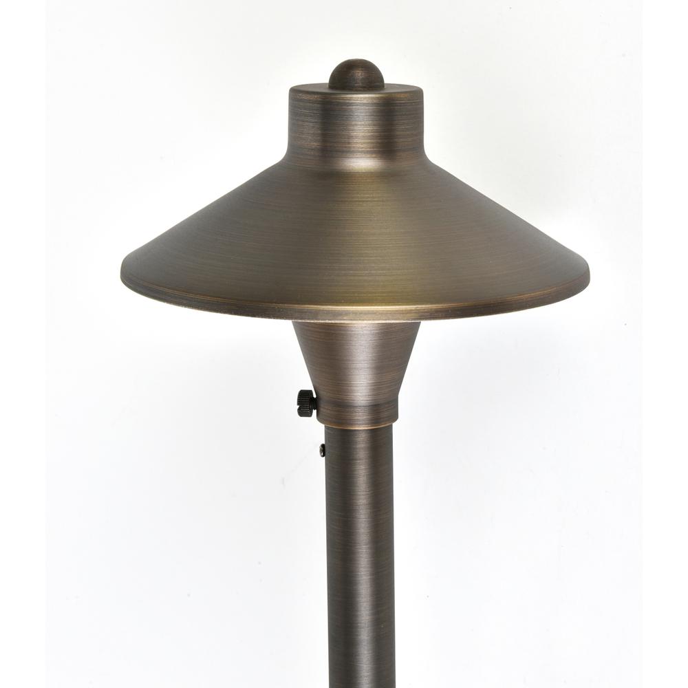 Path Light D7 H24 Antique Brass Includes Stake G4 Halogen 20W. Picture 5