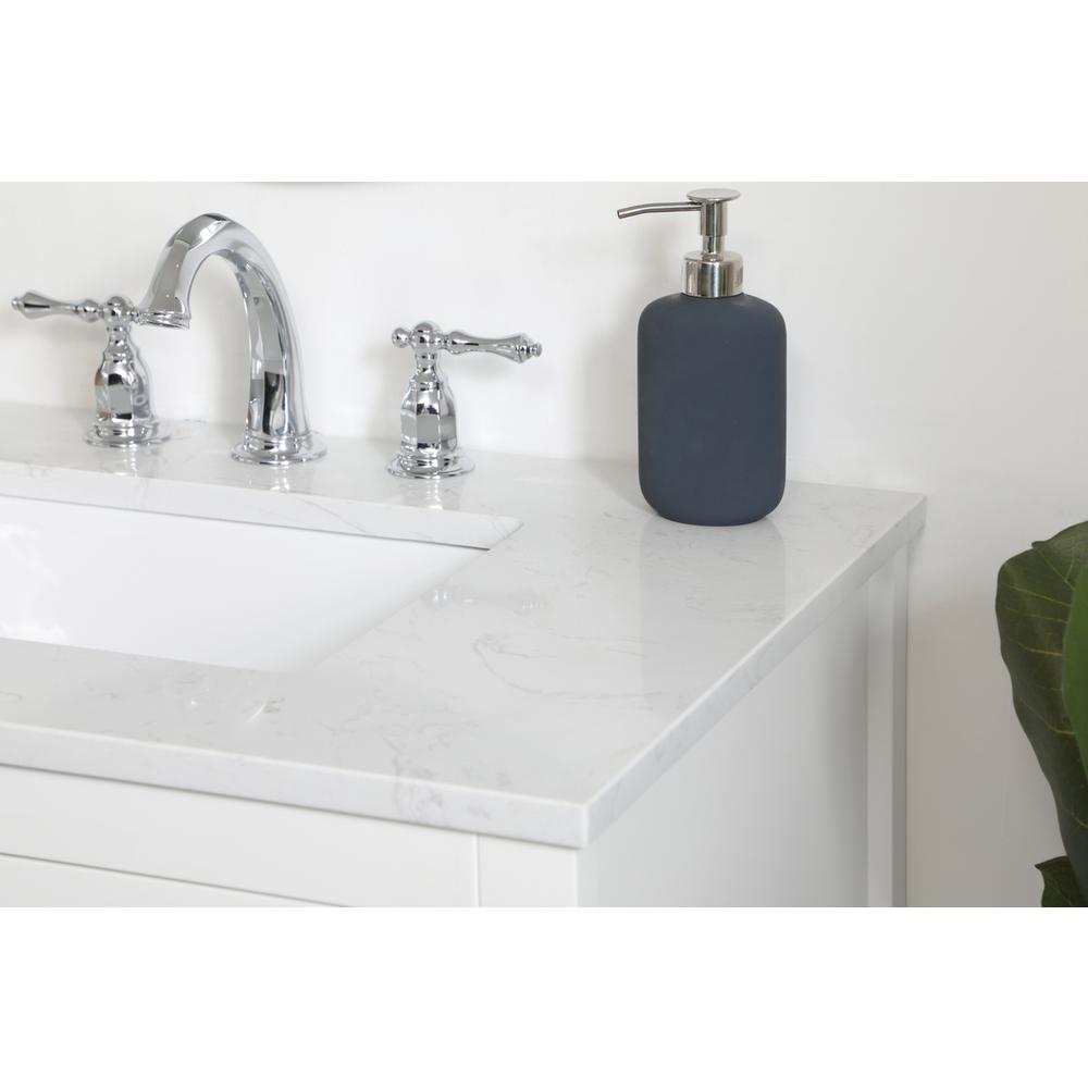 30 inch Single Bathroom Vanity in White. Picture 4