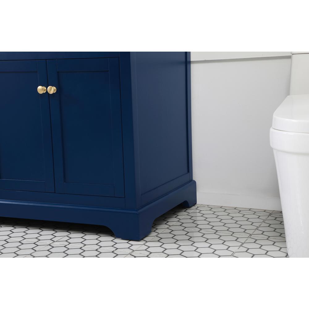 60 inch double bathroom vanity in blue. Picture 6