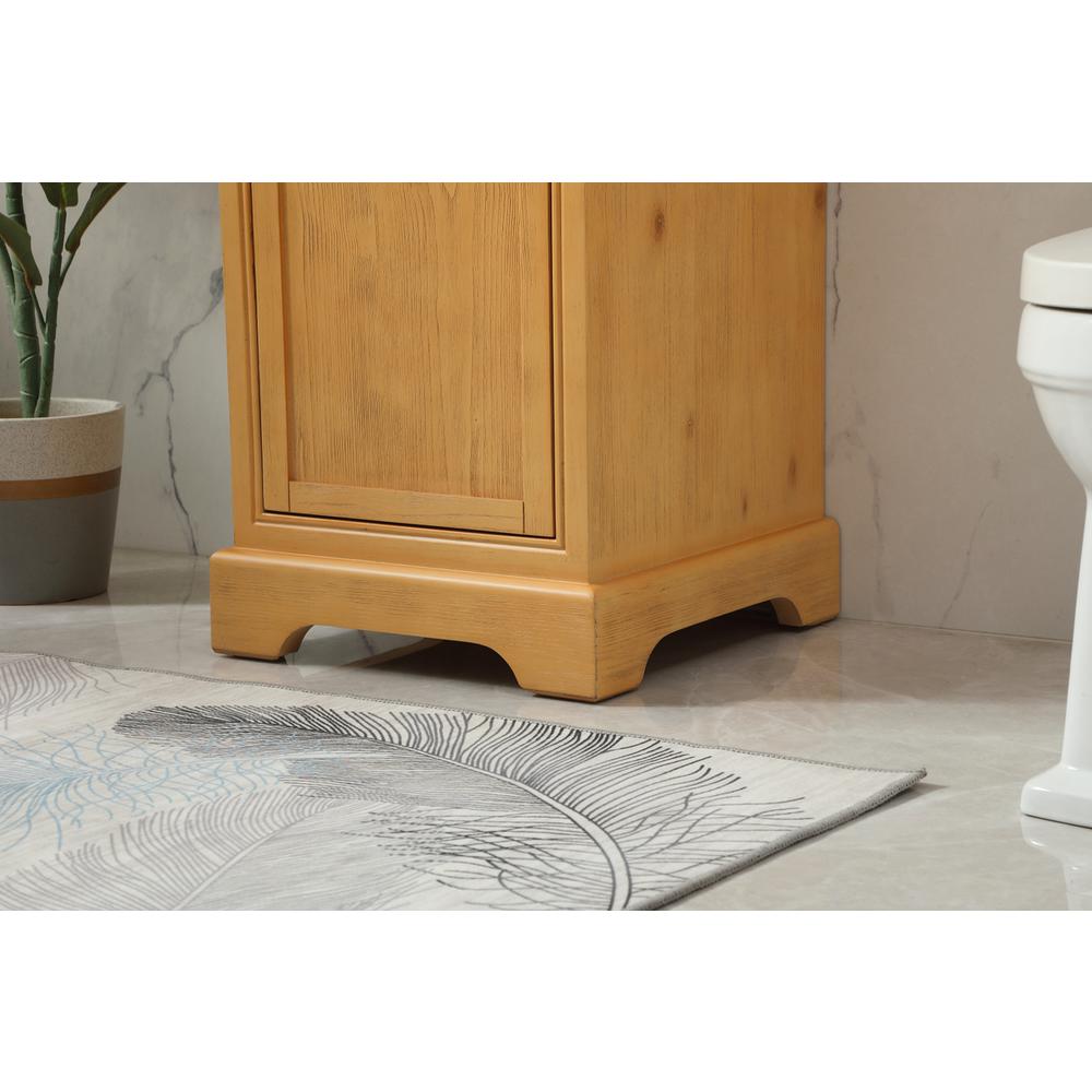 19 inch Single bathroom vanity in natural wood. Picture 6