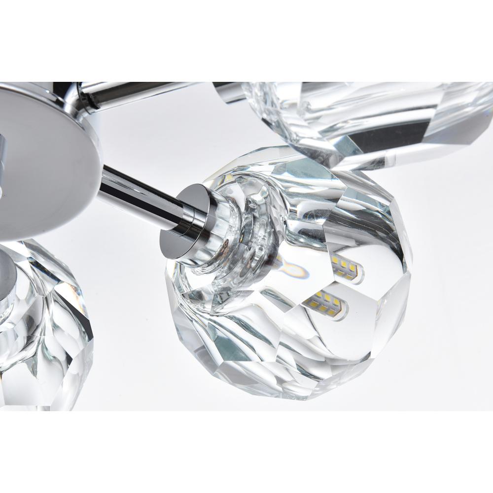Eren 14 inch Flush Mount in Chrome. Picture 4