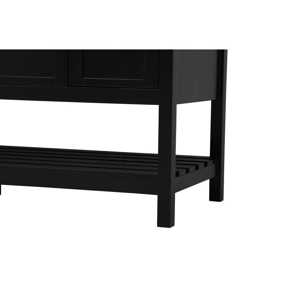 60 inch Single Bathroom Vanity in Black. Picture 11