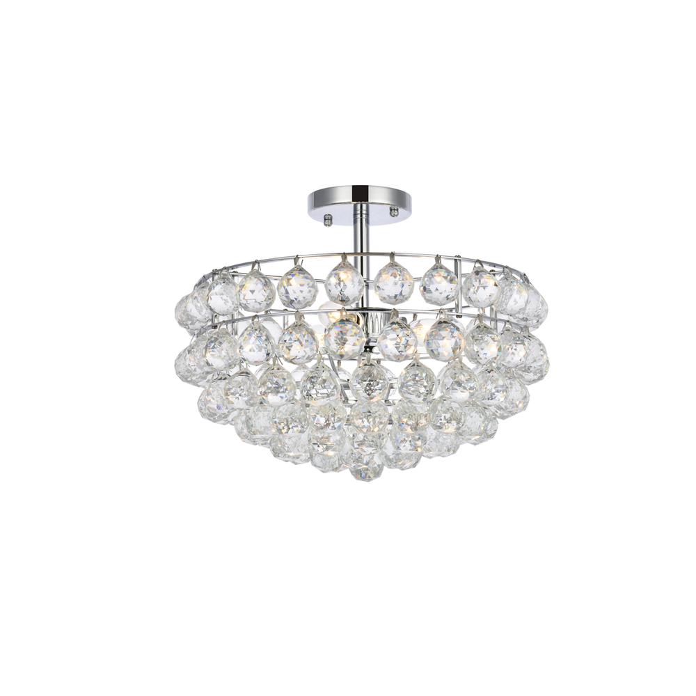 Savannah 16 inch flush mount in chrome. Picture 1
