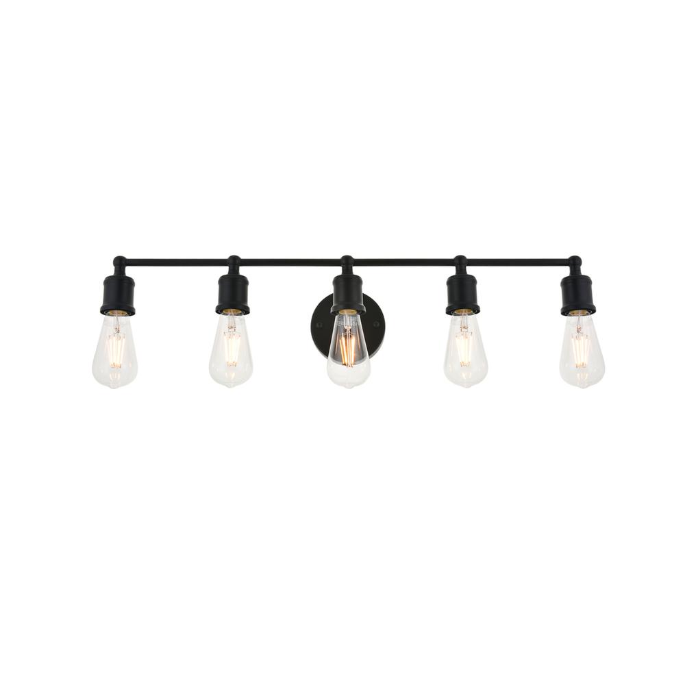 Serif 5 light black Wall Sconce. Picture 6
