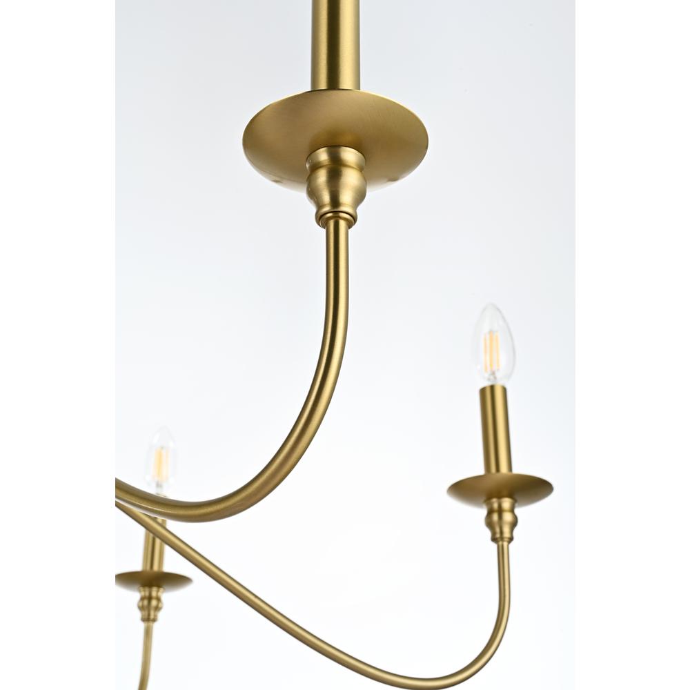 Rohan 36 inch chandelier in Satin Gold. Picture 5