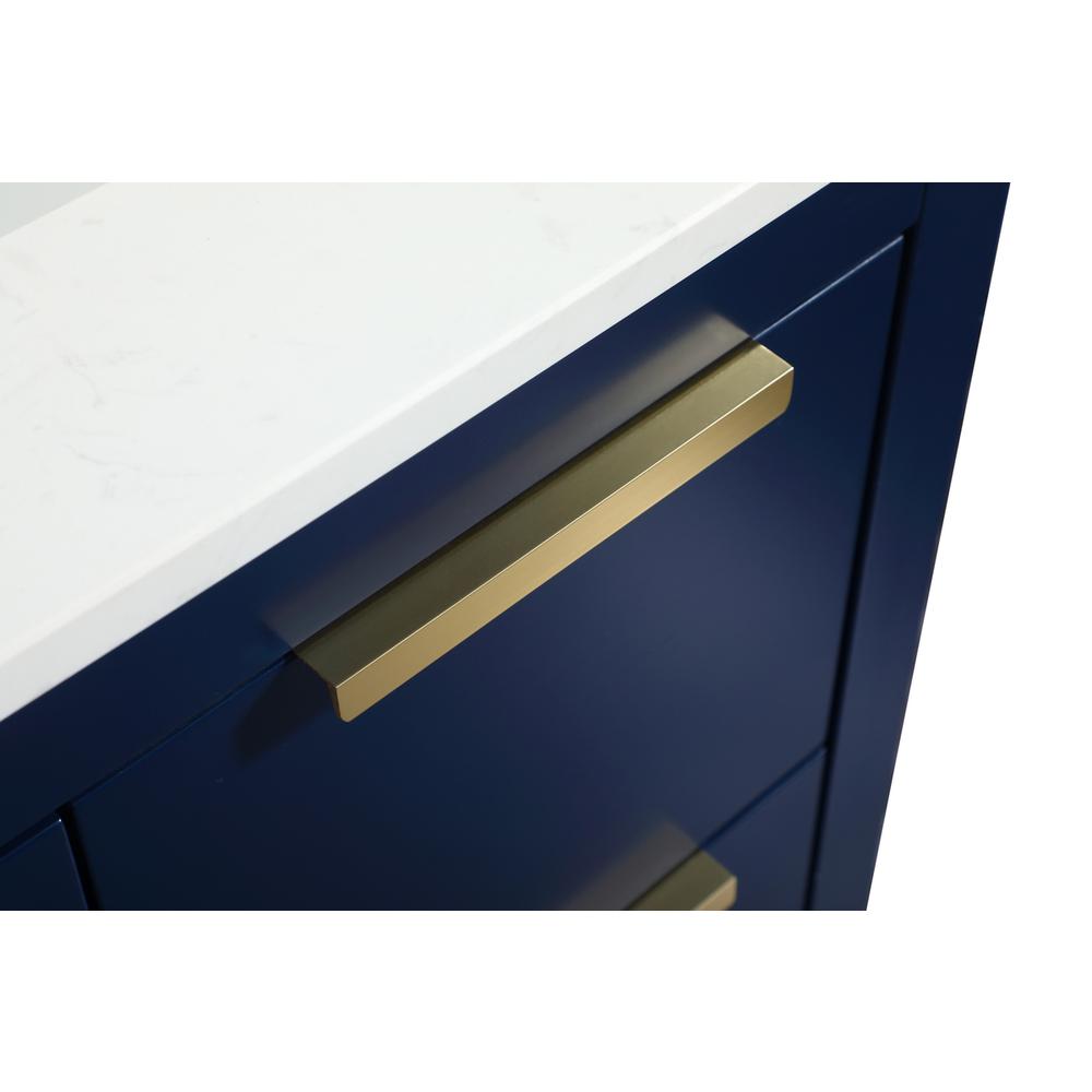 30 inch Single bathroom vanity in blue. Picture 12