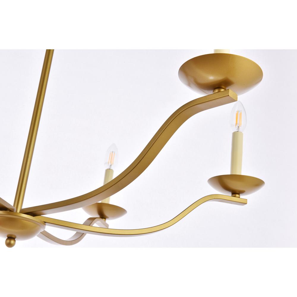 Trey 36 inch pendant in brass. Picture 5