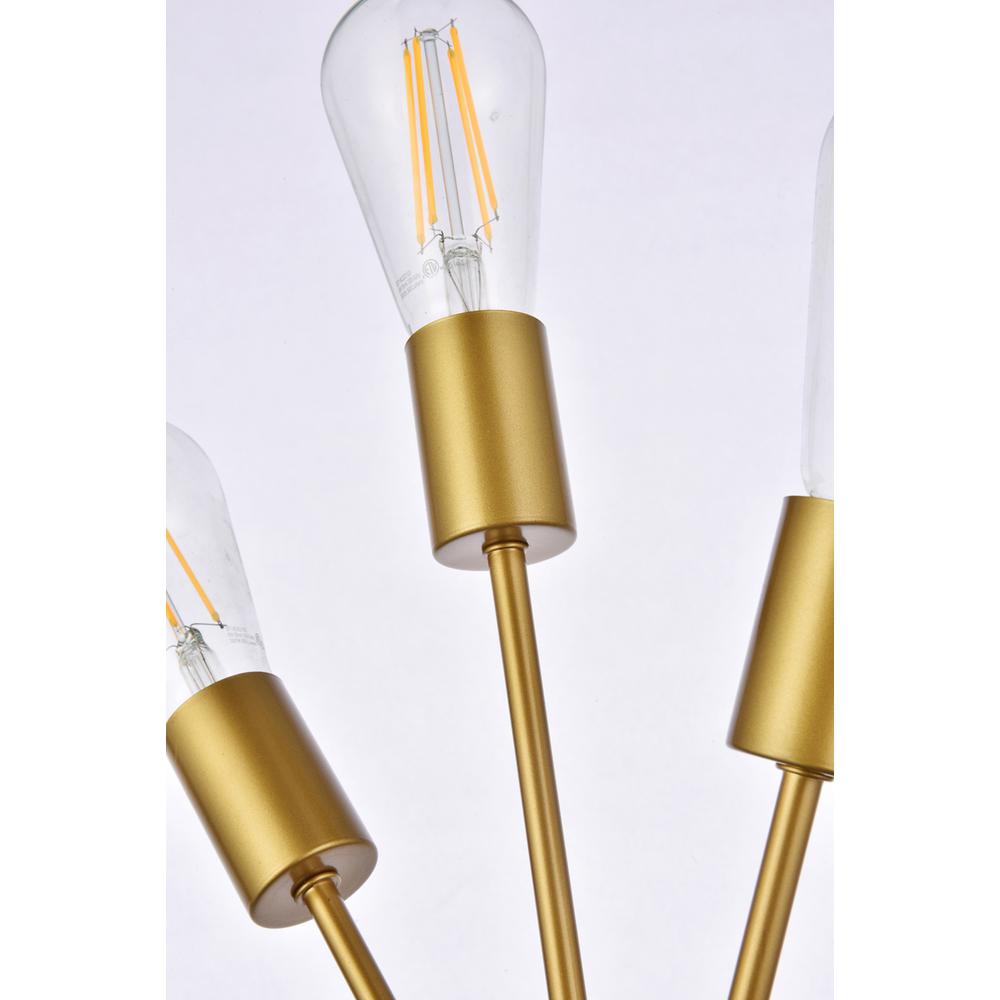 Lucca 11 inch bath sconce in brass. Picture 5