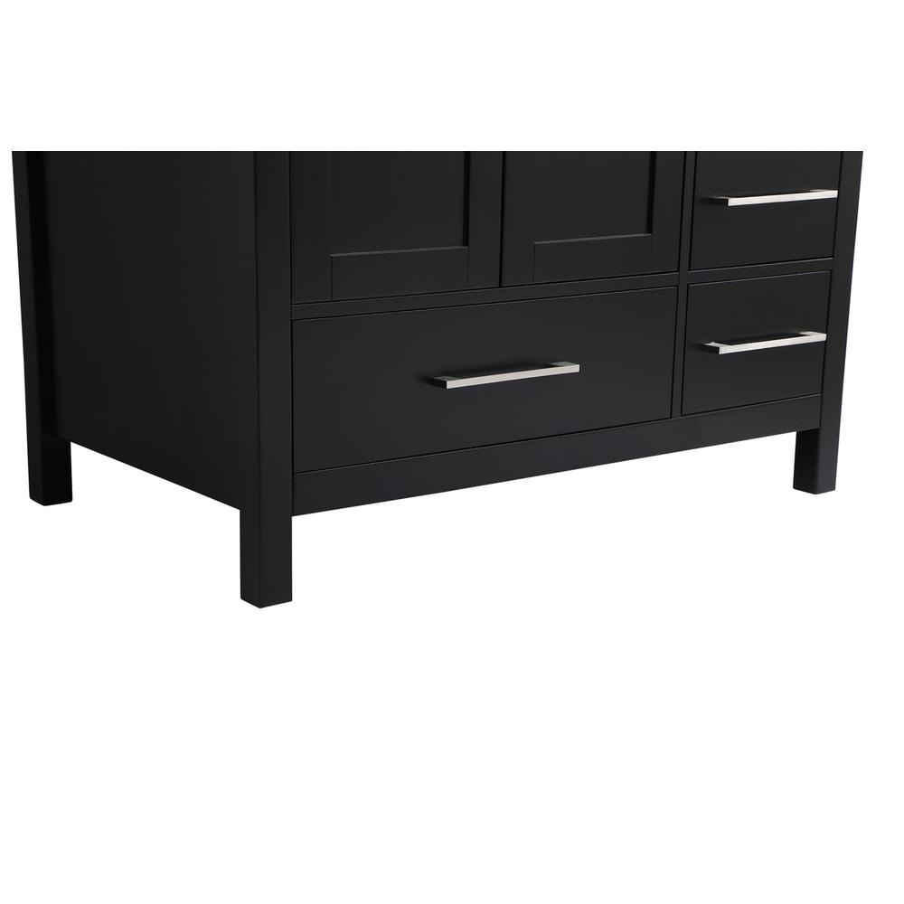 36 inch Single Bathroom Vanity in Black with Backsplash. Picture 13