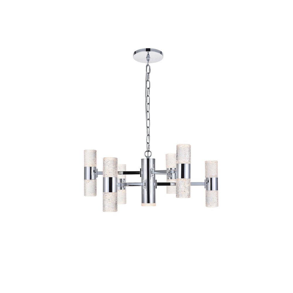 Vega 13 Light Chrome Led Pendant. Picture 8