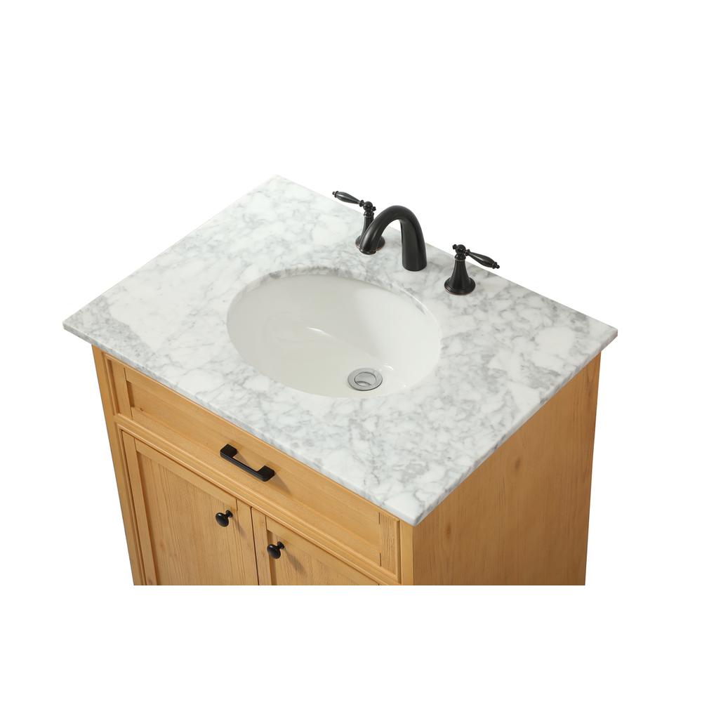 30 inch Single bathroom vanity in natural wood. Picture 10