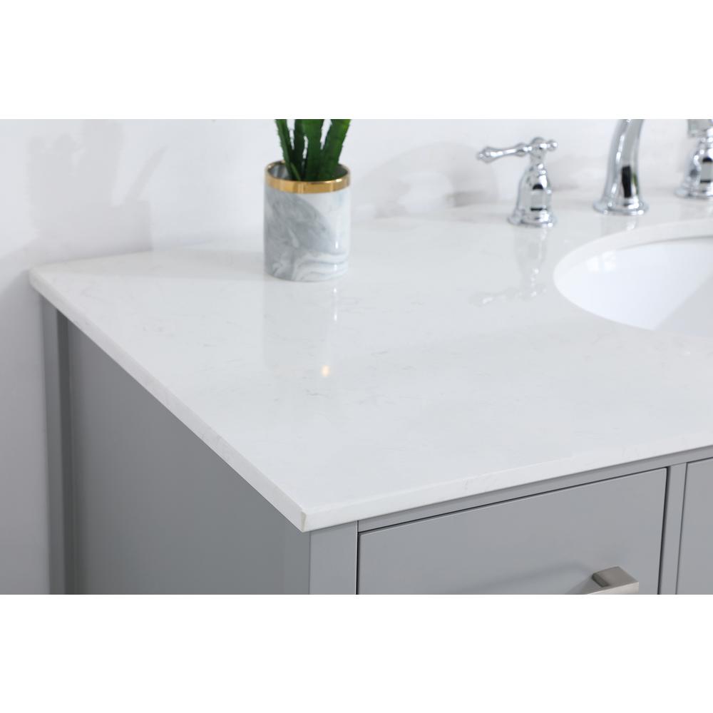 48 inch Single Bathroom Vanity in Gray. Picture 5