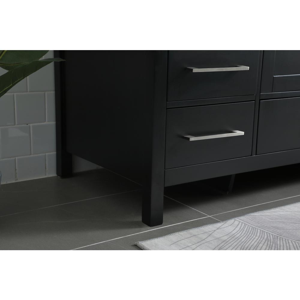 54 Inch SIngle Bathroom Vanity In Black. Picture 6