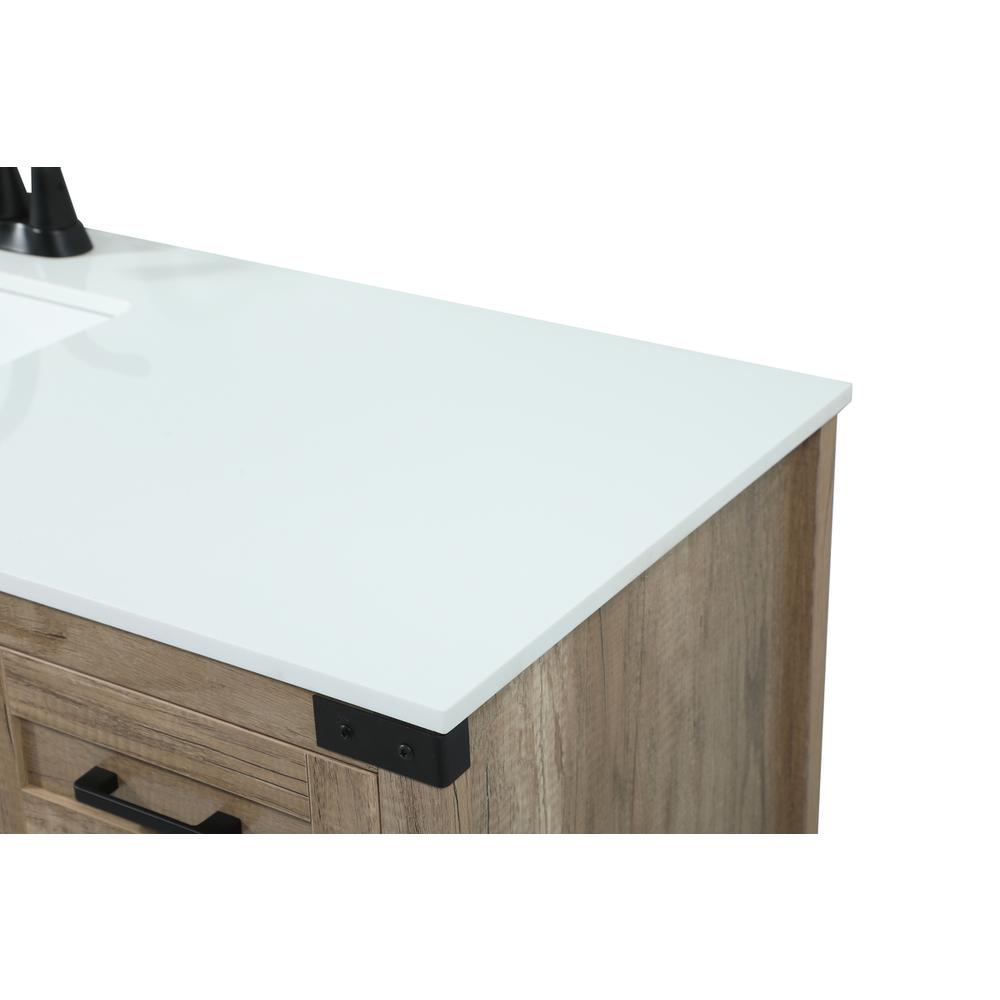 42 inch Single bathroom vanity in natural oak. Picture 11