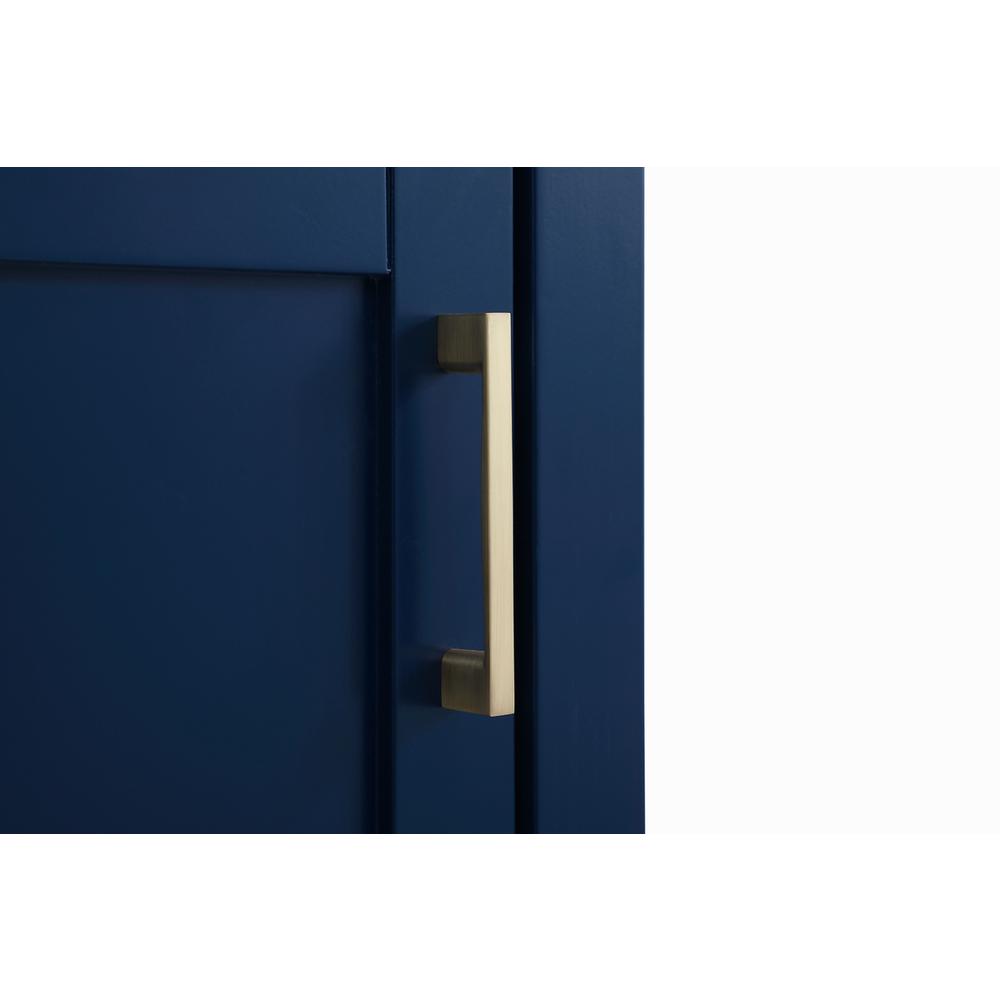 18 inch Single Bathroom Vanity in Blue. Picture 11