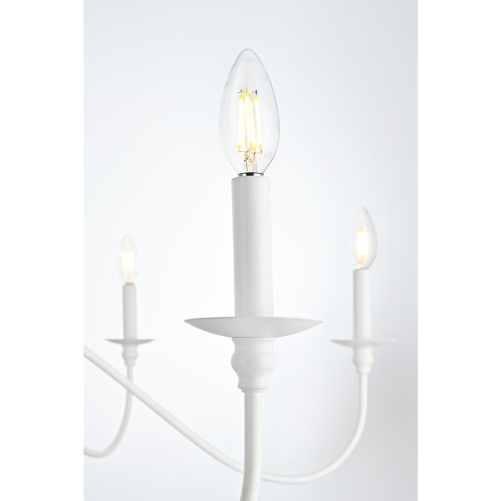 Rohan 42 inch chandelier in White. Picture 4