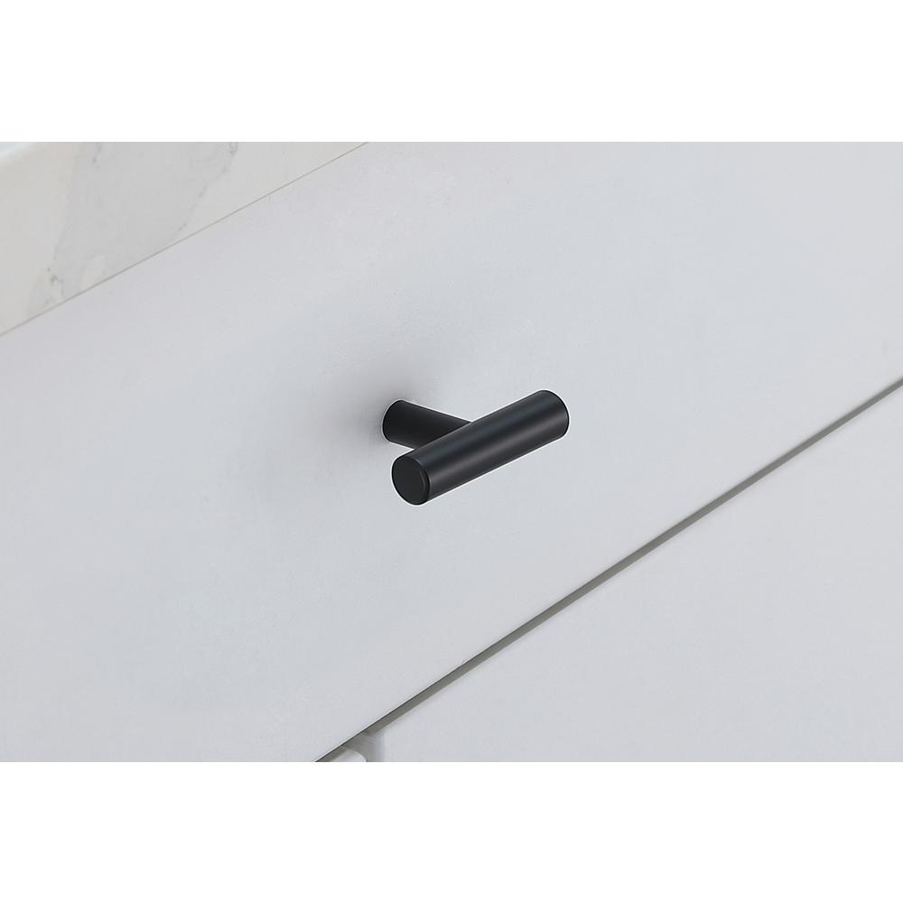 Quinn Matte Black T Bar Pull Multipack (set of 10). Picture 2
