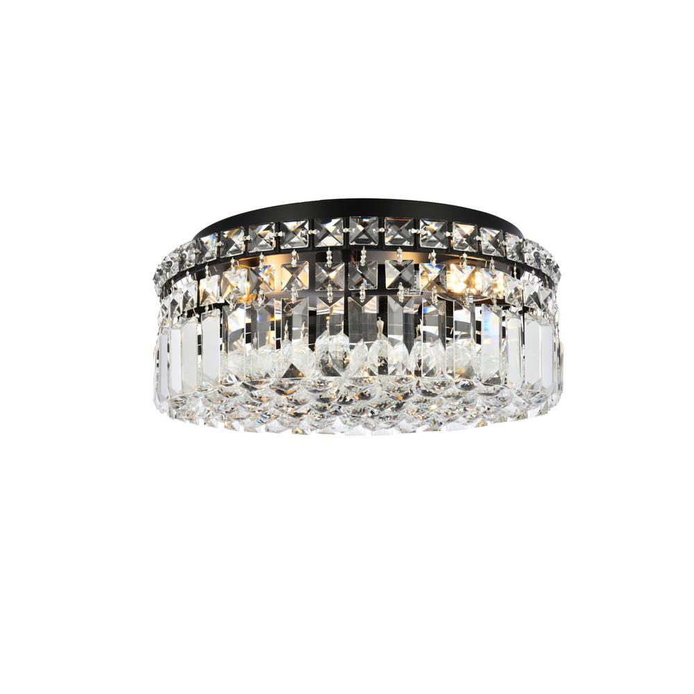 Maxime 14 inch black flush mount. Picture 1