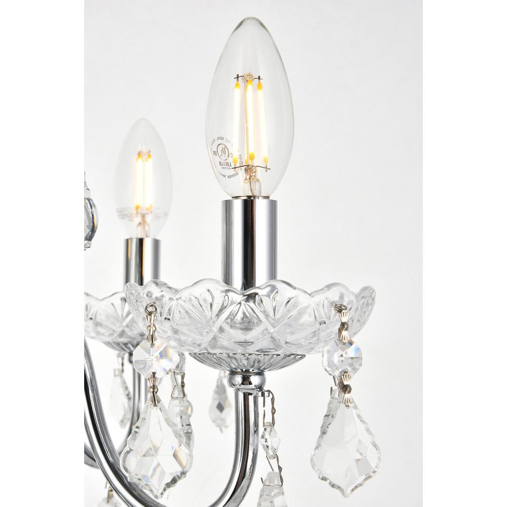 St. Francis 4 light Chrome Pendant Clear Royal Cut Crystal. Picture 4
